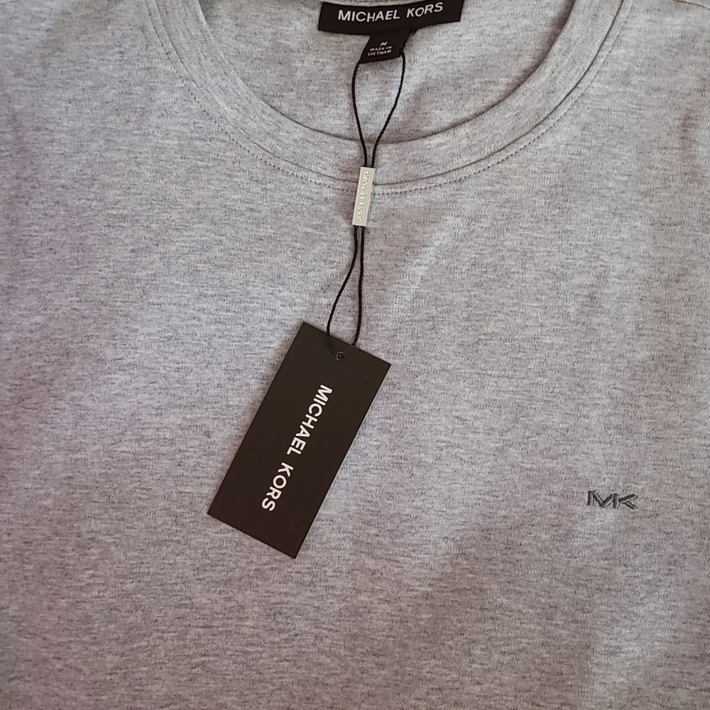 Michael Kors Heather Gray Crewneck tee Shirt